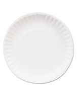 DXEDBP06WCT CLAY COATED PAPER PLATES, 6", WHITE, 100/PACK, 12 PACKS/CARTON