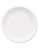DXEDBP06WCT CLAY COATED PAPER PLATES, 6", WHITE, 100/PACK, 12 PACKS/CARTON