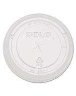 DCC662TSCT STRAW-SLOT COLD CUP LIDS, FITS 9 OZ TO 20 OZ CUPS, CLEAR, 100/SLEEVE, 10 SLEEVES/CARTON