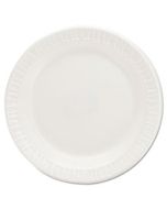 DCC6PWQR QUIET CLASSIC LAMINATED FOAM DINNERWARE PLATES, 6 INCHES, WHITE, ROUND, 125/PACK