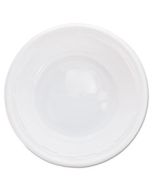 DCC5BWWF PLASTIC BOWLS, 5-6 OUNCES, WHITE, ROUND, 125/PACK