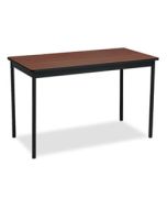 BRKUT244830WA UTILITY TABLE, RECTANGULAR, 48W X 24D X 30H, WALNUT/BLACK