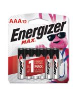 EVEE92BP12 MAX ALKALINE AAA BATTERIES, 1.5V, 12/PACK