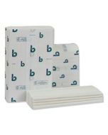 BWK6204 STRUCTURED MULTIFOLD TOWELS, 1-PLY, 9 X 9.5, WHITE, 250/PACK, 16 PACKS/CARTON