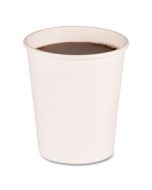 BWKWHT8HCUP PAPER HOT CUPS, 8 OZ, WHITE, 20 CUPS/SLEEVE, 50 SLEEVES/CARTON
