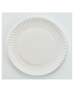 AJMPP6GREWH WHITE PAPER PLATES, 6" DIA, 100/PACK, 10 PACKS/CARTON