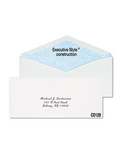 QUACO128 GUMMED FLAP BUSINESS ENVELOPE, #10, BANKERS FLAP, GUMMED CLOSURE, 4.13 X 9.5, WHITE, 500/BOX