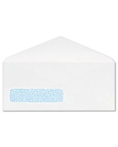 QUACO171 POLY-KLEAR SINGLE WINDOW ENVELOPE, #10, BANKERS FLAP, GUMMED CLOSURE, 4.13 X 9.5, WHITE, 500/BOX