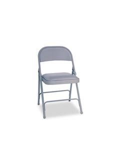 ALEFCPC5G STEEL FOLDING CHAIR, LIGHT GRAY SEAT/LIGHT GRAY BACK, LIGHT GRAY BASE, 4/CARTON