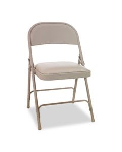 ALEFCPC5T STEEL FOLDING CHAIR, TAN SEAT/TAN BACK, TAN BASE, 4/CARTON