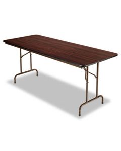 ALEFT727230MY WOOD FOLDING TABLE, RECTANGULAR, 71 7/8W X 29 7/8D X 29 1/8H, MAHOGANY