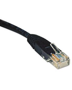 TRPN002025BK CAT5E 350MHZ MOLDED PATCH CABLE, RJ45 (M/M), 25 FT., BLACK