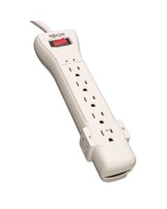TRPSUPER7 PROTECT IT! SURGE PROTECTOR, 7 OUTLETS, 7 FT. CORD, 2160 JOULES, LIGHT GRAY