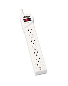 TRPSTRIKER PROTECT IT! SURGE PROTECTOR, 7 OUTLETS, 6 FT. CORD, 1080 JOULES, LIGHT GRAY