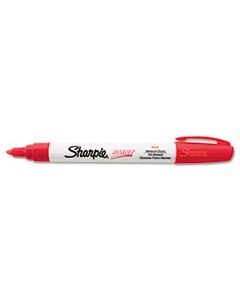 SAN35550 PERMANENT PAINT MARKER, MEDIUM BULLET TIP, RED