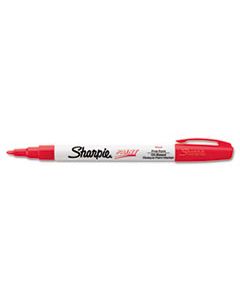 SAN35535 PERMANENT PAINT MARKER, FINE BULLET TIP, RED