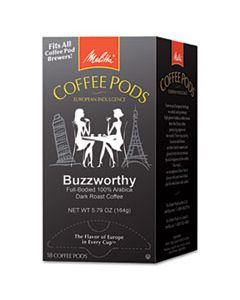 MLA75412 COFFEE PODS, BUZZWORTHY (DARK ROAST), 18 PODS/BOX