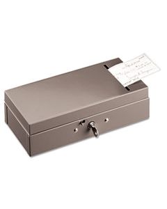 MMF221104201 STEEL BOND BOX WITH CHECK SLOT, DISC LOCK, GRAY