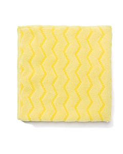 RCPQ610 REUSABLE CLEANING CLOTHS, MICROFIBER, 16 X 16, YELLOW, 12/CARTON