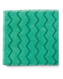 RCPQ620 REUSABLE CLEANING CLOTHS, MICROFIBER, 16 X 16, GREEN, 12/CARTON