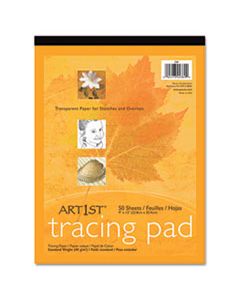 PAC2312 ART1ST PARCHMENT TRACING PAPER, 16 LB, 9 X 12, WHITE, 50/PACK