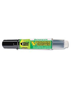 PIL43914 BEGREEN V BOARD MASTER DRY ERASE MARKER, MEDIUM CHISEL TIP, BLACK