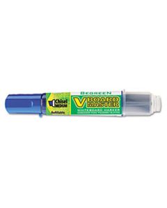 PIL43915 BEGREEN V BOARD MASTER DRY ERASE MARKER, MEDIUM CHISEL TIP, BLUE