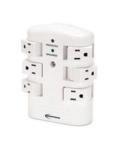 IVR71651 WALL MOUNT SURGE PROTECTOR, 6 OUTLETS, 2160 JOULES, WHITE