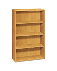 HON10754CC 10700 SERIES WOOD BOOKCASE, FOUR SHELF, 36W X 13 1/8D X 57 1/8H, HARVEST