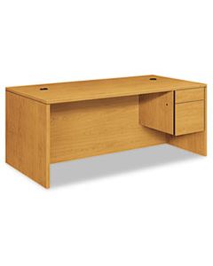 HON10585RCC 10500 SERIES LARGE "L" OR "U" RIGHT 3/4 HEIGHT PEDESTAL DESK, 72W X 36D X 29.5H, HARVEST