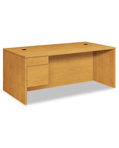 HON10586LCC 10500 SERIES LARGE "L" OR "U" 3/4 HEIGHT PEDESTAL DESK, 72W X 36D X 29.5H, HARVEST