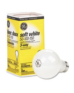 GEL97494 INCANDESCENT SOFT WHITE 3-WAY A21 LIGHT BULB, 50/100/150 W