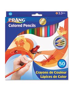 DIX22480 COLORED PENCIL SETS, 3.3 MM, 2B (#1), ASSORTED LEAD/BARREL COLORS, 50/PACK