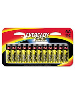 EVEA91BP24HT GOLD AA BATTERIES, 1.5V, 24/PACK