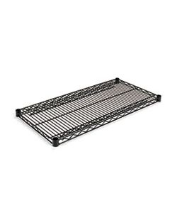 ALESW583618BL INDUSTRIAL WIRE SHELVING EXTRA WIRE SHELVES, 36W X 18D, BLACK, 2 SHELVES/CARTON