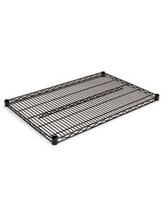 ALESW583624BL INDUSTRIAL WIRE SHELVING EXTRA WIRE SHELVES, 36W X 24D, BLACK, 2 SHELVES/CARTON