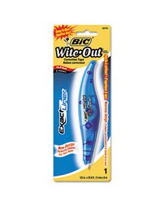 BICWOELP11 WITE-OUT EXACT LINER CORRECTION TAPE, NON-REFILLABLE, BLUE, 1/5" X 236"