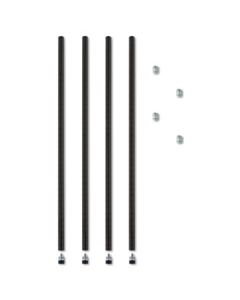 ALESW59PO36BL STACKABLE POSTS FOR WIRE SHELVING, 36 "HIGH, BLACK, 4/PACK
