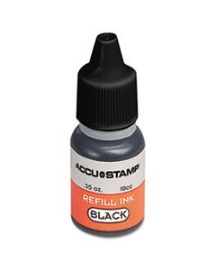 COS090684 ACCU-STAMP GEL INK REFILL, BLACK, 0.35 OZ BOTTLE