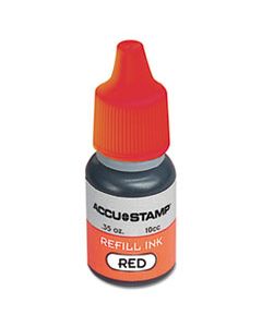 COS090683 ACCU-STAMP GEL INK REFILL, RED, 0.35 OZ BOTTLE