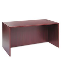 ALEVA216030MY ALERA VALENCIA SERIES STRAIGHT DESK SHELL, 59.13W X 29.5D X 29.63H, MAHOGANY