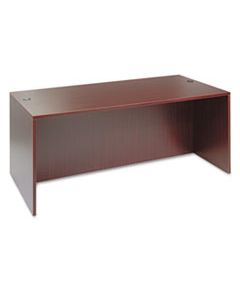 ALEVA217236MY ALERA VALENCIA SERIES STRAIGHT FRONT DESK SHELL, 71W X 35.5D X 29.63H, MAHOGANY