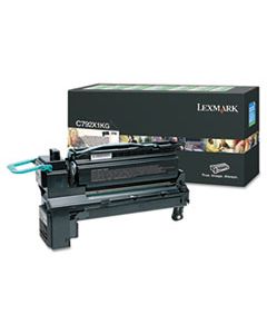 LEXC792X1KG C792X1KG RETURN PROGRAM EXTRA HIGH-YIELD TONER, 20000 PAGE-YIELD, BLACK