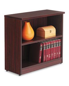 ALEVA633032MY ALERA VALENCIA SERIES BOOKCASE, TWO-SHELF, 31 3/4W X 14D X 29 1/2H, MAHOGANY