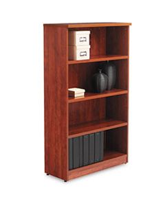 ALEVA635632MC ALERA VALENCIA SERIES BOOKCASE, FOUR-SHELF, 31 3/4W X 14D X 54 7/8H, MEDIUM CHERRY