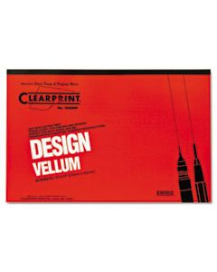 CLE10001416 DESIGN VELLUM PAPER, 16LB, 11 X 17, TRANSLUCENT WHITE, 50/PAD