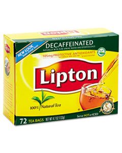 LIP290 TEA BAGS, DECAFFEINATED, 72/BOX