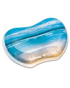 FEL9179501 GEL WRIST REST, PHOTO, 4 7/8 X 3 7/16, SANDY BEACH