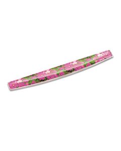 FEL9179101 GEL KEYBOARD WRIST REST W/MICROBAN PROTECTION, 18 9/16 X 2 5/16, PINK FLOWERS