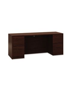 HON105900NN 10500 SERIES KNEESPACE CREDENZA WITH FULL-HEIGHT PEDESTALS, 72W X 24D, MAHOGANY